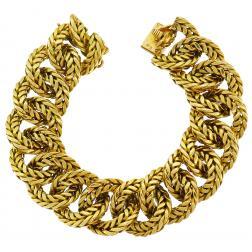Van Cleef & Arpels Yellow Gold Link Chain Bracelet