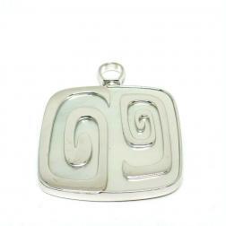 Bulgari White Gold Mother of Pearl Theme Limited Edition Pendant