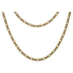 Gold Vintage Cartier Necklace Figaro Link Chain