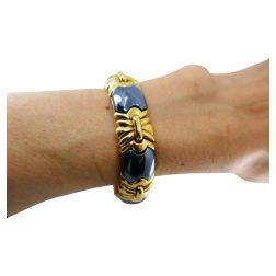 Bulgari Hematite Bracelet 18k Gold
