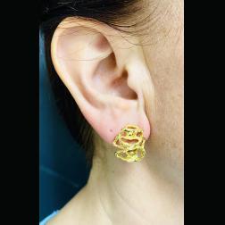 Gubelin  Modernist  Gold  Earrings