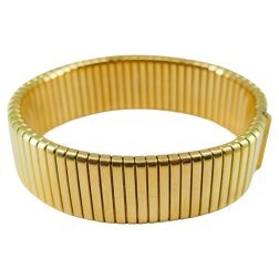 Vintage 18k Gold Tubogas Bracelet