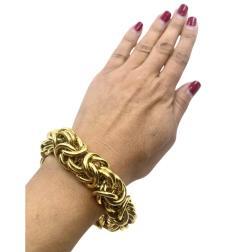 Byzantine Bracelet Italian 18k Gold